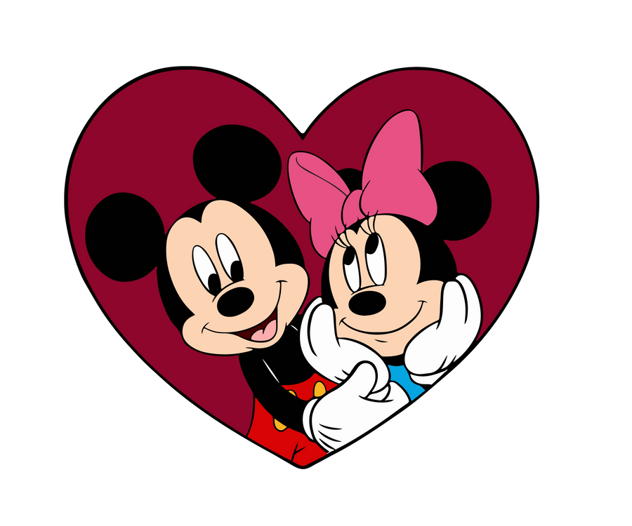 Minnie and Mickey Valentine Design | DTF Dallas