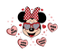 Minnie Mouse Love More Valentine Design | DTF Dallas