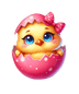 Happy easter Cute Chick Design - DTF Ready To Press