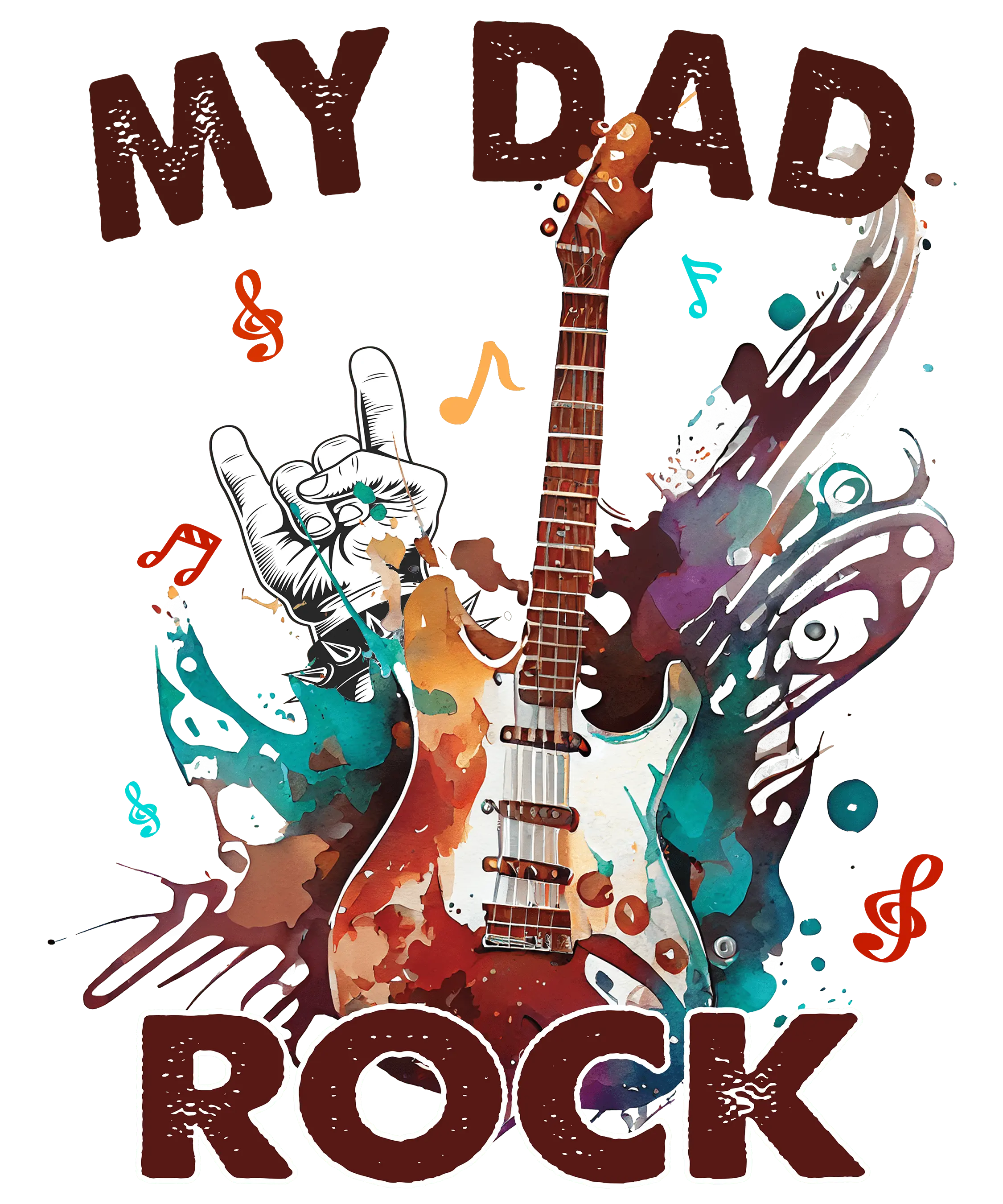 My Dad Rock Design - DTF Ready To Press – DTF Dallas