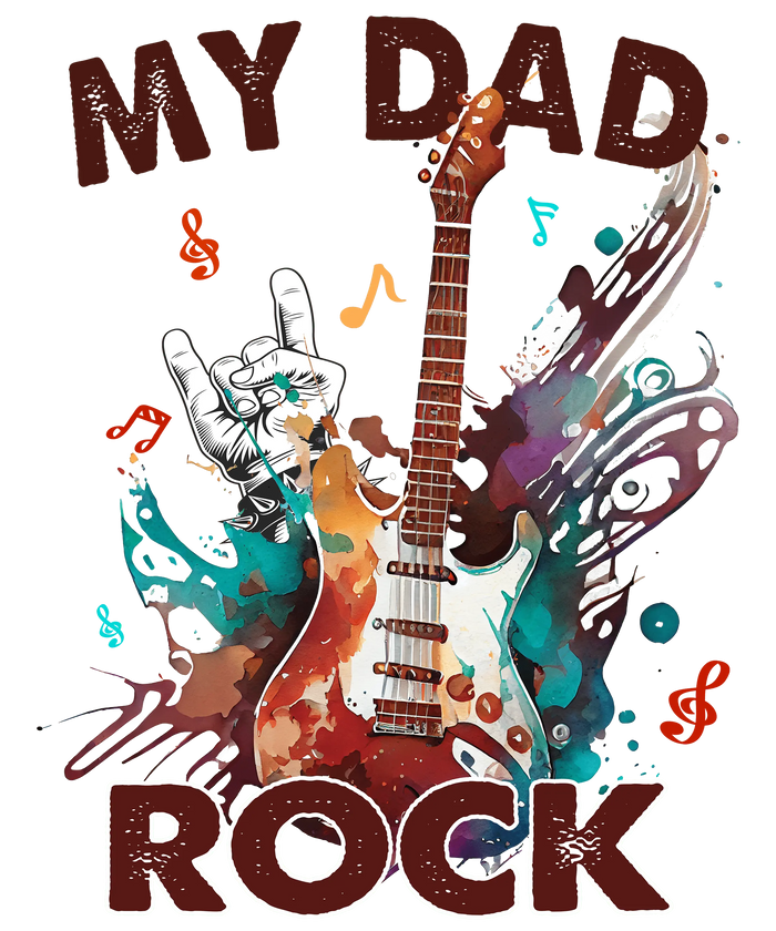 My Dad Rock Design pressed on a garment