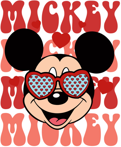 Mickey Mouse Love DTF Design Ready to Press | DTF Dallas - DTF Dallas 