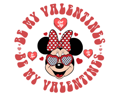 Be My Valentine Minnie Mouse Valentine's Day | DTF Dallas - DTF Dallas 