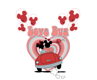 Love Bug - Mickey Mouse Valentine's Day Design | DTF Dallas - DTF Dallas 