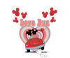 Love Bug Mickey Mouse Valentine's Day Design - DTF Ready To Press