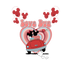 Love Bug Mickey Mouse Valentine's Day Design - DTF Ready To Press