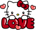Hello Kitty Valentine's Day Love Design - DTF Ready To Press