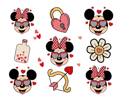 Mickey Mouse Lover Valentine's Day Design | DTF Dallas - DTF Dallas 