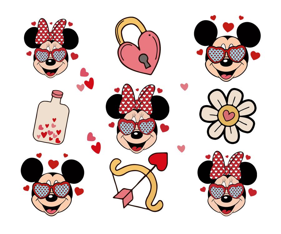 Mickey Mouse Lover Valentine's Day Design | DTF Dallas