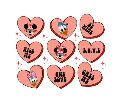 Kiss Me - Mickey Mouse Valentine's Day Design | DTF Dallas - DTF Dallas 