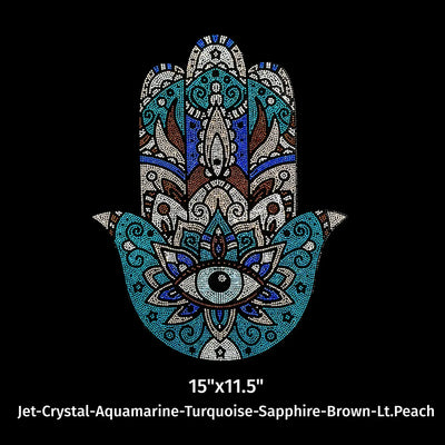 Hamsa 21079 Rhinestone Transfer