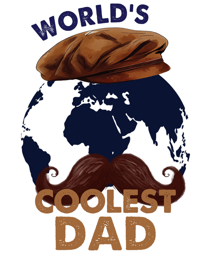 World's Coolest Dad Design DTF Ready Press V2 pressed on a garment