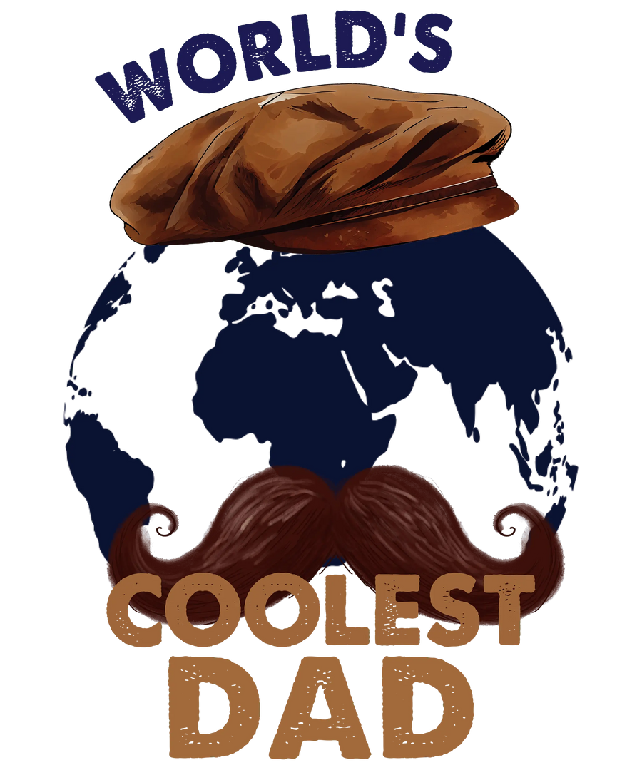World's Coolest Dad Design DTF Ready Press V2 | DTF Dallas