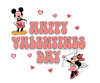 Disney Mickey Mouse Happy Valentine's Day Design - DTF Ready To Press