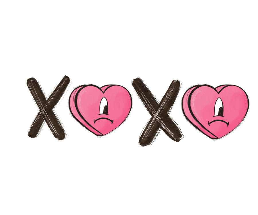 Bad Bunny XOXO Valentine's Day Design | DTF Dallas
