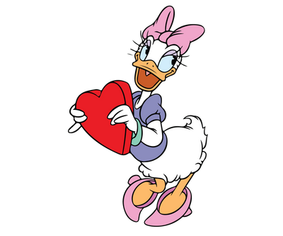 Disney Daisy Duck Valentine's Day Design | DTF Dallas - DTF Dallas 