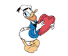 Disney Donald Duck Valentine's Day Design - DTF Ready To Press