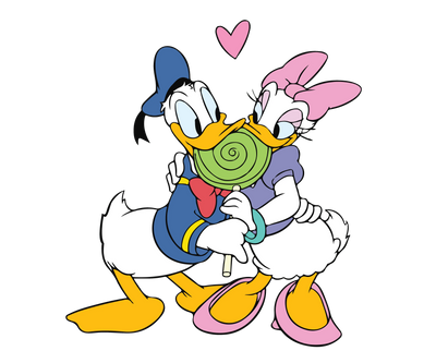 Donald and Daisy Duck - Valentine's Day Design | DTF Dallas - DTF Dallas 