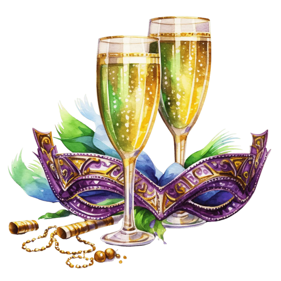 Mardi Gras Fat Tuesday Party Design | DTF Dallas