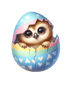 Happy Easter Cute Owl Design - DTF Ready To Press