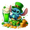 Disney Lilo And Stitch Saint Patricks Beer Lover Design - DTF Ready To Press