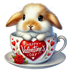 Valentine's Day Bunny Lover Design | DTF Dallas - DTF Dallas 