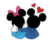 Disney Mickey And Minnie Valentine's Day Design - DTF Ready To Press