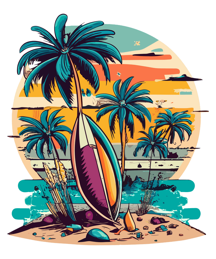 Summer Lover Design pressed on a garment