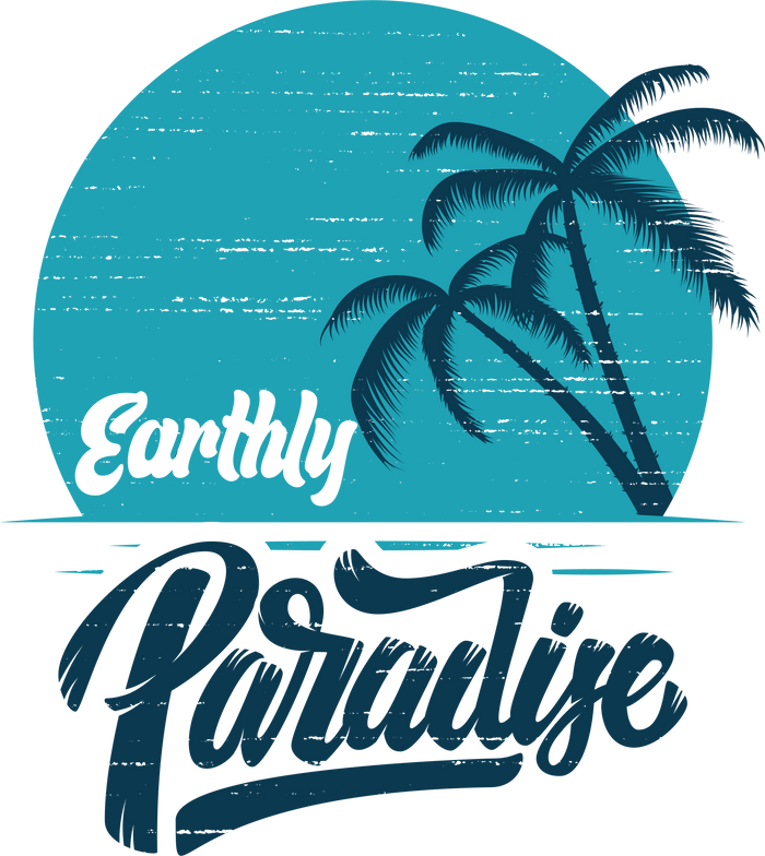 Earthly Paradise Design pressed on a garment