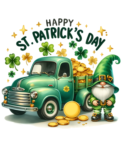 Happy St. Patrick's Day Cool Gnome Design | DTF Dallas - DTF Dallas 