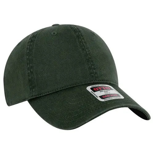 OTTO CAP 18-772 6-Panel Low-Profile Washed Dad Hat - DTF Dallas 