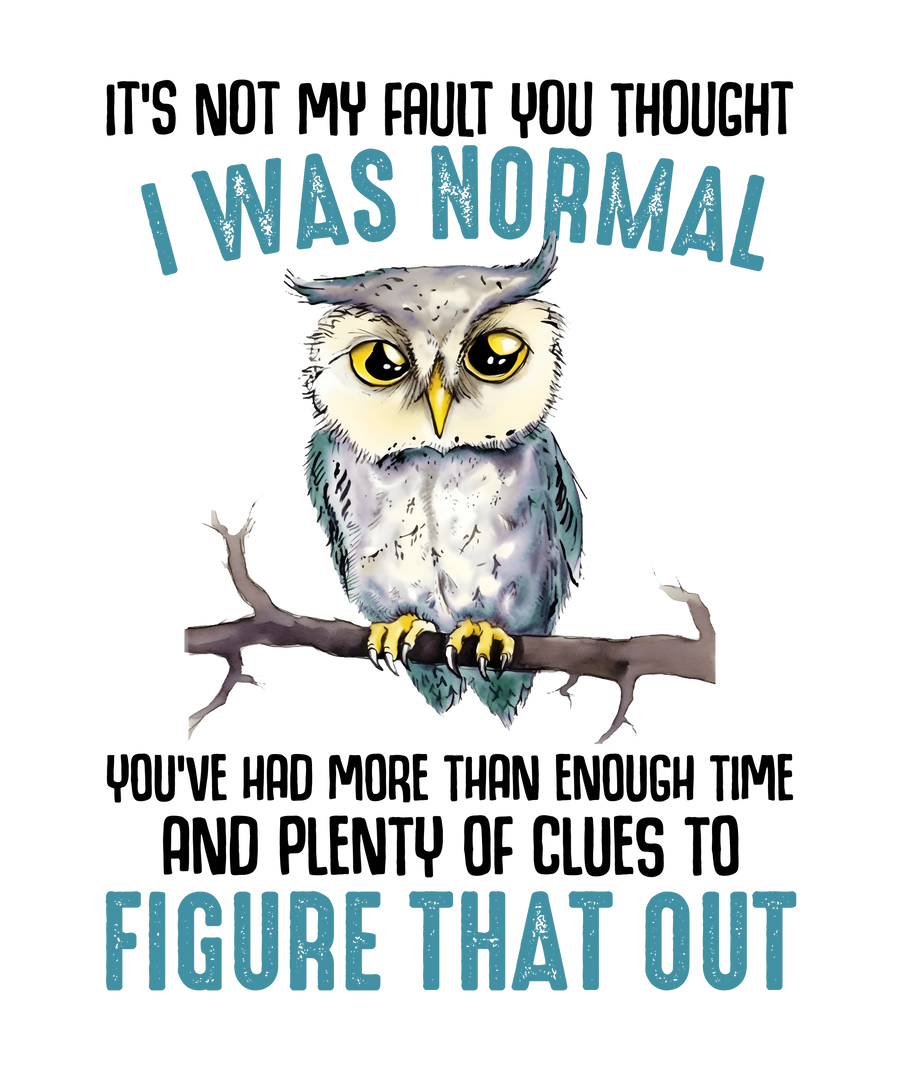 Sarcastic Owl Design - DTF Ready To Press