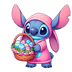 Disney Stitch Easter Design - DTF Ready To Press