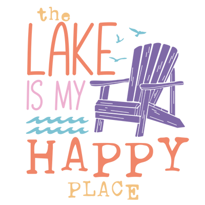 Cute lake Design - DTF Ready To Press - DTF Dallas 