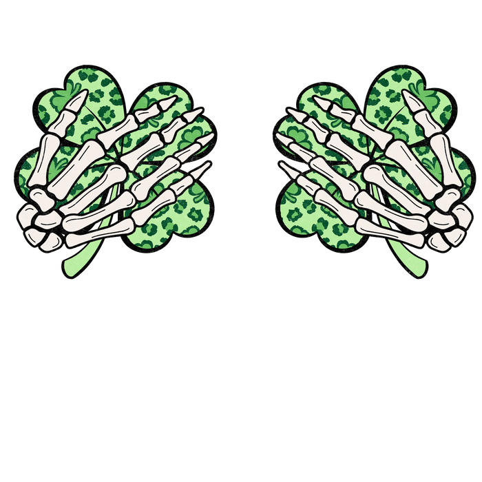 Lucky Clover St. Patrick’s Day DTF Press V1 pressed on a garment