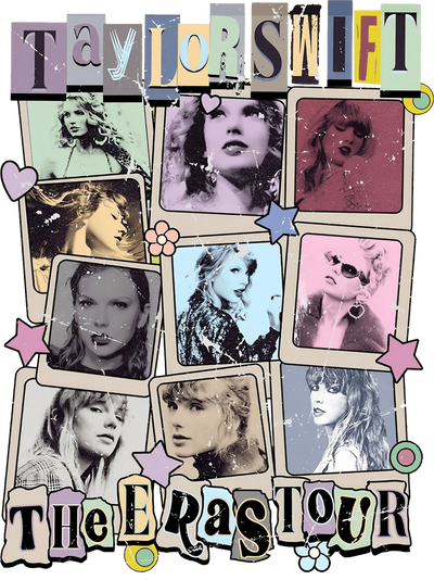 Taylor Swift The Eras Tour Design - DTF Ready To Press - DTF Dallas 