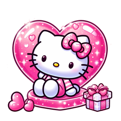 Cute Hello Kitty Valentine's Gift Design | DTF Dallas - DTF Dallas 