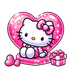 Cute Hello Kitty Valentine's Gift Design | DTF Dallas