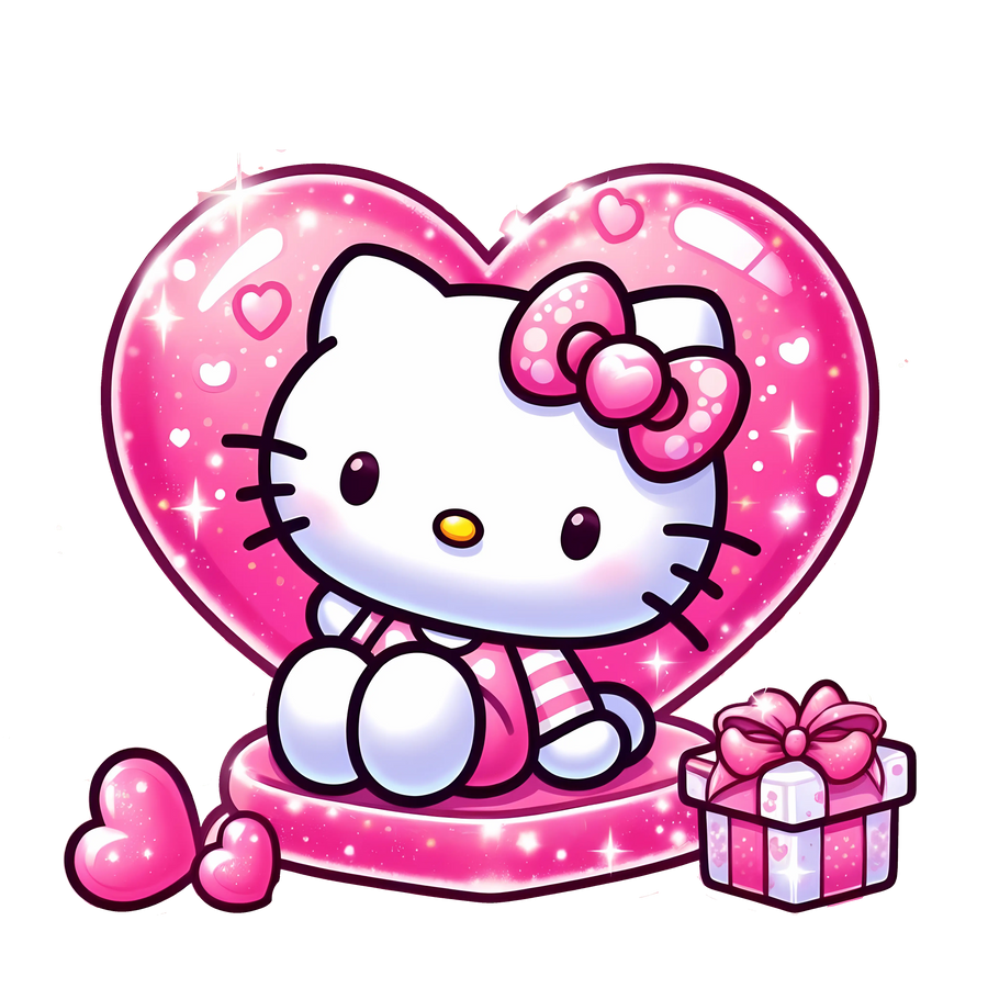 Cute Hello Kitty Valentine's Gift Design | DTF Dallas