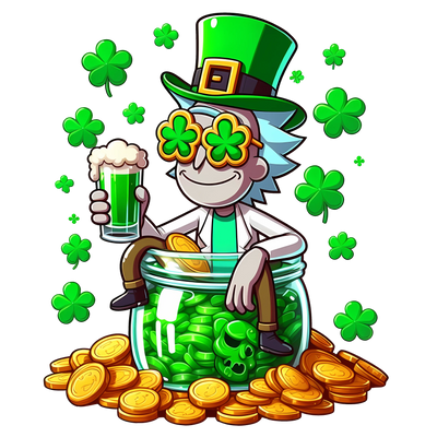 Rick Sanchez - Beer Lover St Patrick's Design | DTF Dallas - DTF Dallas 