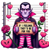 Dracula If I Feelings They'd For You Valentine's Day Design - DTF Ready To Press