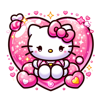 Princess Hello Kitty Valentine's Day Design | DTF Dallas - DTF Dallas 