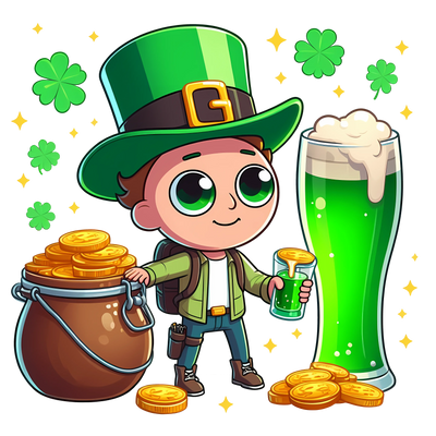 Morty Beer Drink Saint Patrick's Design | DTF Dallas - DTF Dallas 