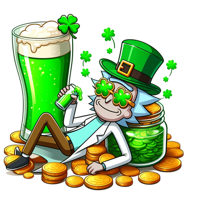 Rick St Patrick's Day Beer Design - DTF Ready To Press - DTF Dallas 