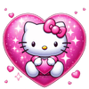 Hello Kitty XOXO Valentine's Day Design - DTF Ready To Press
