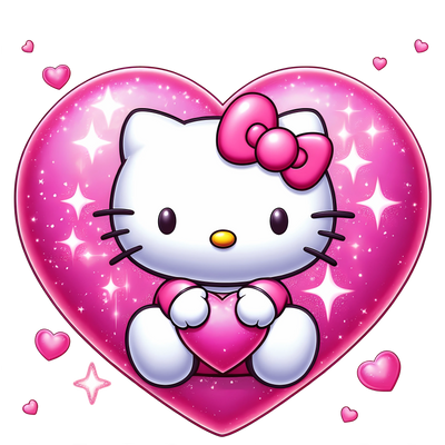 Hello Kitty XOXO Valentine's Day Design V2 | DTF Dallas - DTF Dallas 