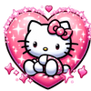 Hello Kitty Hug Me Valentine's Day Design - DTF Ready To Press