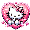 Hello Kitty Hug Me Valentine's Day Design - DTF Ready To Press