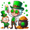 Rick and Morty Lucky Day St Patrick's Design - DTF Ready To Press