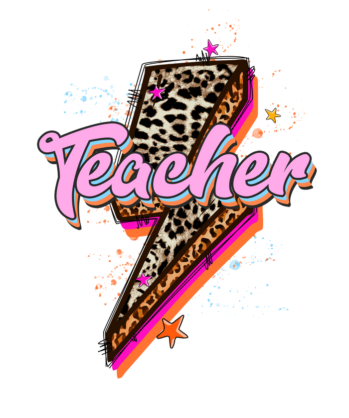 Cool Teacher's Day Design pressed on a garment
